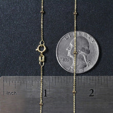 Load image into Gallery viewer, Bead Links Saturn Chain in 14k Yellow Gold (3.5mm)