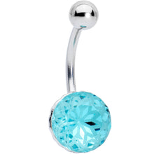 将图片加载到图库查看器,Blue Gem Stylish Elegance Mandala Flower Belly Ring