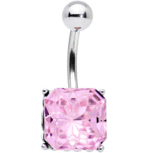 将图片加载到图库查看器,Pink Gem Square Stylish Elegance Mandala Flower Belly Ring