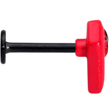 Load image into Gallery viewer, 16G 5/16 Black Red Coffin Halloween Labret Monroe Tragus