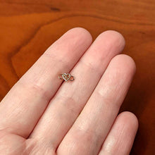Load image into Gallery viewer, 20G 1/4 Rose Gold Tone Textured Infinity Heart Nose Bone