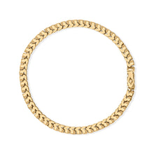 Load image into Gallery viewer, 14K Yellow Gold 1 3/4 Cttw Diamond and 5.0 Cttw Blue Sapphire Bezel Set Tennis Bracelet (G-H Color, SI1-SI2 Clarity) - 7" Inches