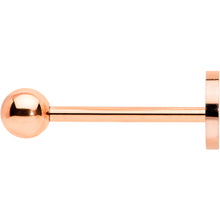 Load image into Gallery viewer, Rose Gold Tone Talking About Peace Sign Barbell Tongue Ring