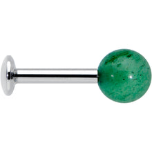 将图片加载到图库查看器,16G 1/4 Elegant Green Jade Internally Threaded Labret Tragus