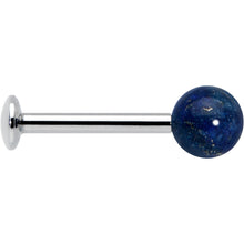 将图片加载到图库查看器,16G 5/16 Elegant Blue Agate Internally Threaded Labret Tragus