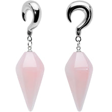 将图片加载到图库查看器,2G Pink Stone Point Curved Taper Ear Weights