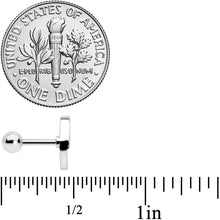 Load image into Gallery viewer, 16G 1/4 Simple Blue Butterfly Wing Cartilage Tragus Earring