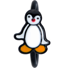 Load image into Gallery viewer, 20G 5/16 Black Baby Penguin Nose Hoop