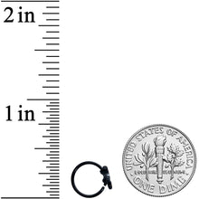 Load image into Gallery viewer, 20G 5/16 Black Baby Penguin Nose Hoop