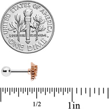 Load image into Gallery viewer, 16G 1/4 Autumn Pine Cone Cartilage Tragus Earring