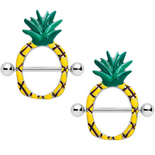 将图片加载到图库查看器,14G 9/16 Tropical Tasty Pineapple Nipple Shield Set