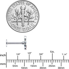 Load image into Gallery viewer, 16G 5/16 Witch Hat Ghost Halloween Labret Monroe Tragus