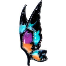 Load image into Gallery viewer, 16G 5/16 Black Sunset Side Butterfly Labret Monroe Tragus