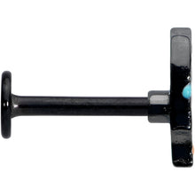 Load image into Gallery viewer, 16G 5/16 Black Sunset Side Butterfly Labret Monroe Tragus