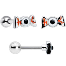 Load image into Gallery viewer, 16G 1/4 Ghost Skull Eye Candy Halloween Cartilage Tragus Set of 3