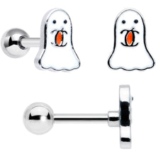 Load image into Gallery viewer, 16G 1/4 Ghost Skull Eye Candy Halloween Cartilage Tragus Set of 3