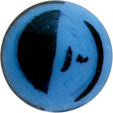Load image into Gallery viewer, 16G 5/16 Matte Blue Zebra Stripe Labret Monroe Tragus