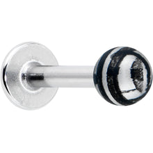 将图片加载到图库查看器,16G 5/16 Matte Grey Zebra Stripe Labret Monroe Tragus