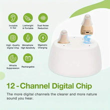 将图片加载到图库查看器,Rechargeable Hearing Aids – Invisible In-Ear, Noise Reduction, Volume Control