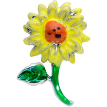 Load image into Gallery viewer, 16G 5/16 Sunny Yellow Sunflower Labret Monroe Tragus