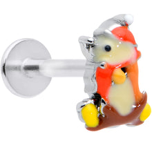Load image into Gallery viewer, 16G 5/16 Cozy Winter Hedgehog Labret Monroe Tragus