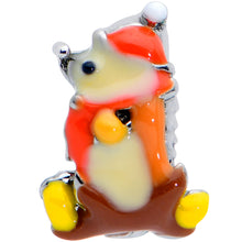 Load image into Gallery viewer, 16G 1/4 Cozy Winter Hedgehog Cartilage Tragus Earring