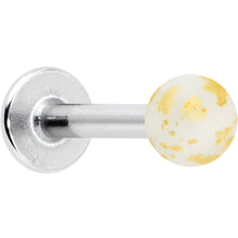 将图片加载到图库查看器,16G 5/16 Matte White Splatter Pattern Labret Monroe Tragus