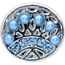 将图片加载到图库查看器,16G 1/4 Blue Gem Geometric Blues Pattern Labret Monroe Tragus