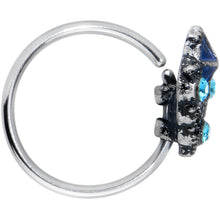 将图片加载到图库查看器,20G 5/16 Blue Gem Rococo Blue Nose Hoop