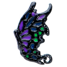 Load image into Gallery viewer, 16G 5/16 Black Purple Wings Butterfly Labret Monroe Tragus