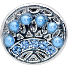 Load image into Gallery viewer, 20G 1/4 Blue Gem Geometric Blues Nose Bone