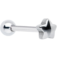 将图片加载到图库查看器,Simple Star Top Barbell Tongue Ring