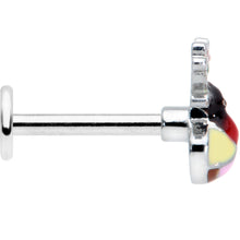 Load image into Gallery viewer, 16G 5/16 Colorful Reindeer Christmas Labret Monroe Tragus