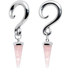 将图片加载到图库查看器,4G Pink Stone Point Spiral Taper Ear Weights