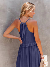 Load image into Gallery viewer, Romantic Ruffled Sleeveless Tiered Maxi Dress with Pockets Elegant & Chic Statement Beautiful Design Dress