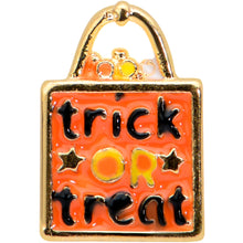 Load image into Gallery viewer, 16G 5/16 Gold Tone Trick or Treat Halloween Labret Monroe Tragus