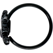 Load image into Gallery viewer, 20G 5/16 Black Purple Wings Butterfly Nose Hoop