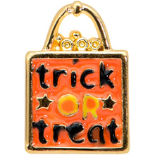 Load image into Gallery viewer, 20G 1/4 Trick or Treat Orange Halloween Nose Bone