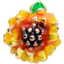 Load image into Gallery viewer, 16G 5/16 Gold Tone Summer Sunflower Labret Monroe Tragus