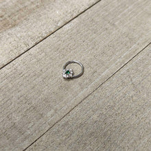 将图片加载到图库查看器,16G 3/8 Clear Green Gem Ornate Art Deco Hinged Segment Ring