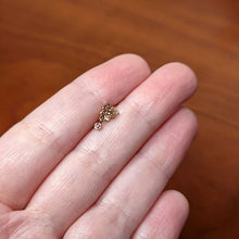 Load image into Gallery viewer, 20G 5/16 Pink CZ Gem Rose Gold Tone Geometric Butterfly Nose Hoop