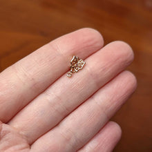 Load image into Gallery viewer, 20G 1/4 Pink CZ Gem Rose Gold Hue Geo Butterfly L Shape Nose Ring