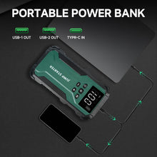 将图片加载到图库查看器,7-in-1 Emergency Car Power Supply Starter & Air Pump