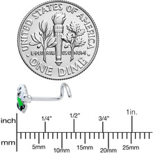 Load image into Gallery viewer, 20G 1/4 Ghost Goo Cauldron Halloween Left Side Nose Screw