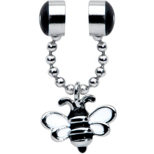 Load image into Gallery viewer, Bee Chain Dangle Non Pierced Magnetic Clip On Fake Septum Ring