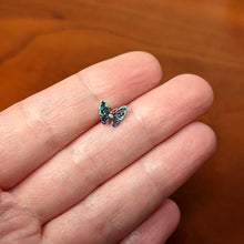 Load image into Gallery viewer, 16G 5/16 Aurora Gem Colorful Glam Butterfly Labret Monroe Tragus