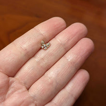 Load image into Gallery viewer, 16G 5/16 Clear Gem Rose Gold Tone Airy Butterfly Labret Tragus