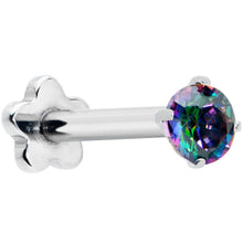 将图片加载到图库查看器,16G 5/16 Vitrail CZ G23 Titanium Threadless Flower Labret Tragus
