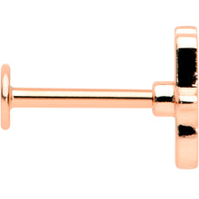 Load image into Gallery viewer, 16G 5/16 Clear Gem Rose Gold Tone Eye Hamsa Labret Monroe Tragus