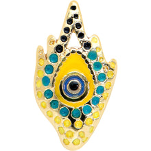 Load image into Gallery viewer, 16G 5/16 Gold Tone Bold Peacock Feather Labret Monroe Tragus